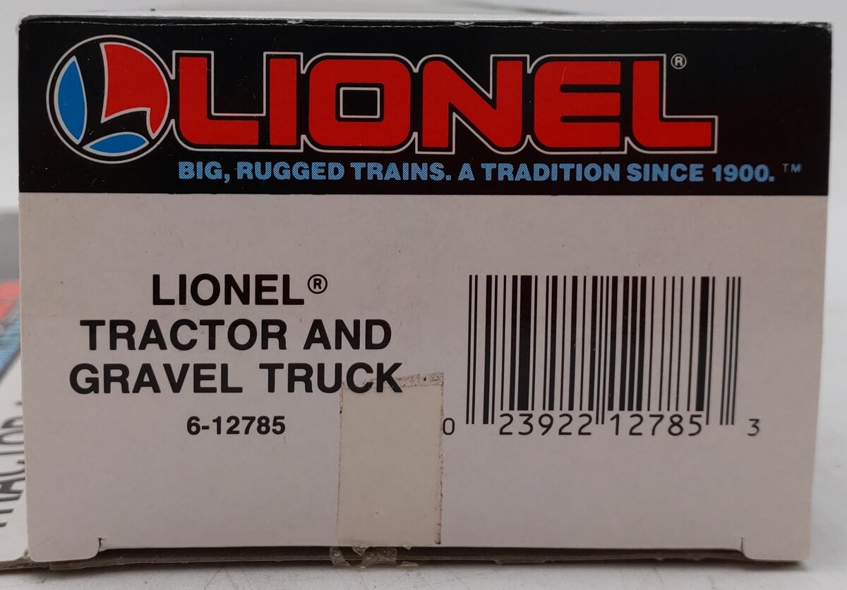 Lionel 6-12785 O Gauge Lionel Gravel Company Tractor & Gravel Truck EX/Box