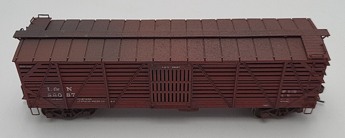 Proto 2000 88087 HO Scale Weathered Louisville & Nashville Stock Car #88087 EX/Box