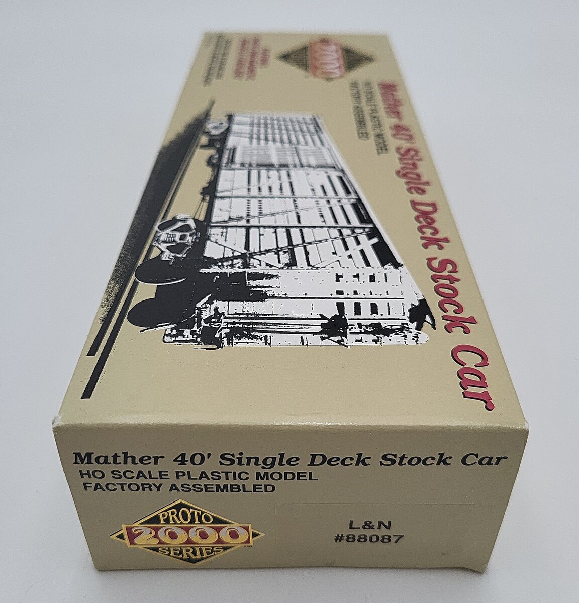Proto 2000 88087 HO Scale Weathered Louisville & Nashville Stock Car #88087 EX/Box