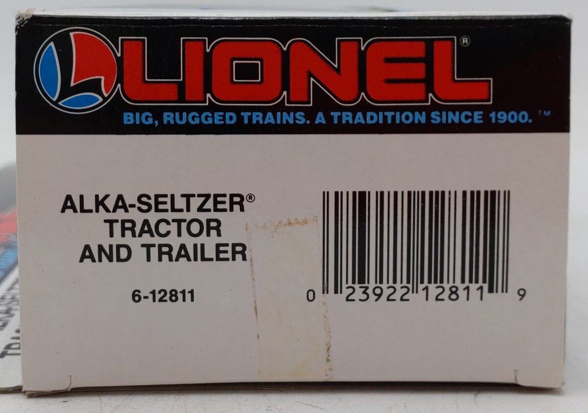 Lionel 6-12811 O / O27 Gauge Alka-Seltzer Tractor Trailer Truck Die Cast EX/Box