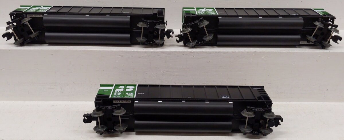 Lionel 6-17417 O Gauge Burlington Northern Rotary Bathtub Gondolas (Set of 3) LN/Box