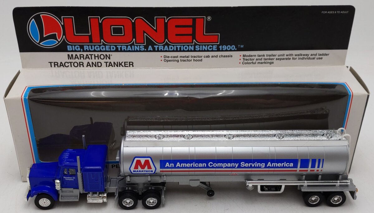 Lionel 6-12869 O Gauge Marathon Tractor & Tanker Truck EX/Box