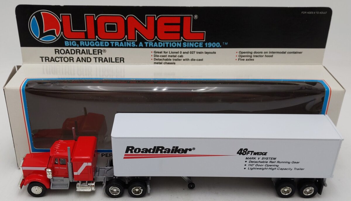 Lionel 6-12833 O 1:48 Scale RoadRailer Tractor & Trailer Truck EX/Box