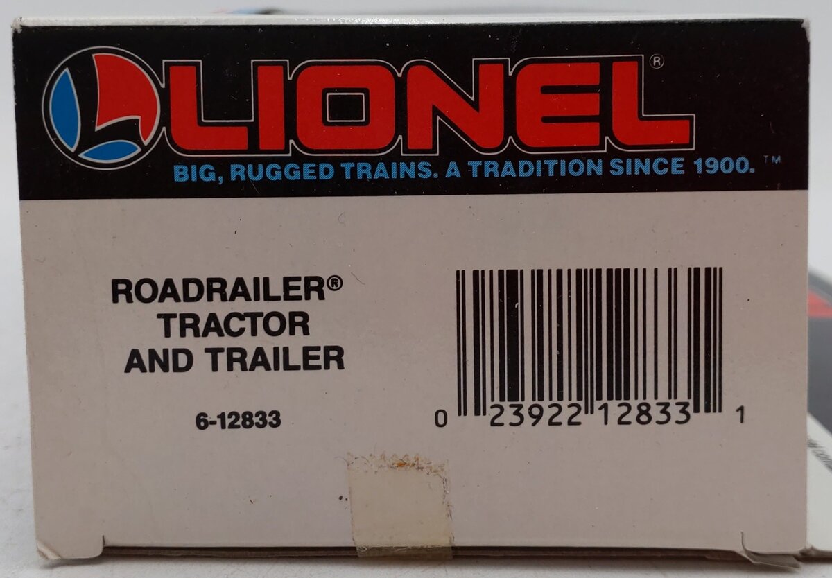 Lionel 6-12833 O 1:48 Scale RoadRailer Tractor & Trailer Truck EX/Box