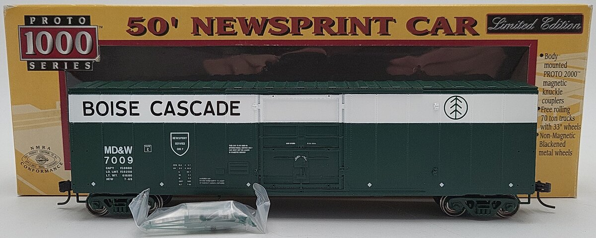 Proto 1000 30292 HO Scale Boise Cascade MD&W 50' Newsprint Car #7009 LN/Box