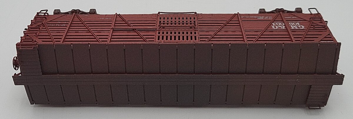 Proto 2000 109004 HO Scale GM&O Mather Double Deck Stock Car Custom Weathered EX/Box