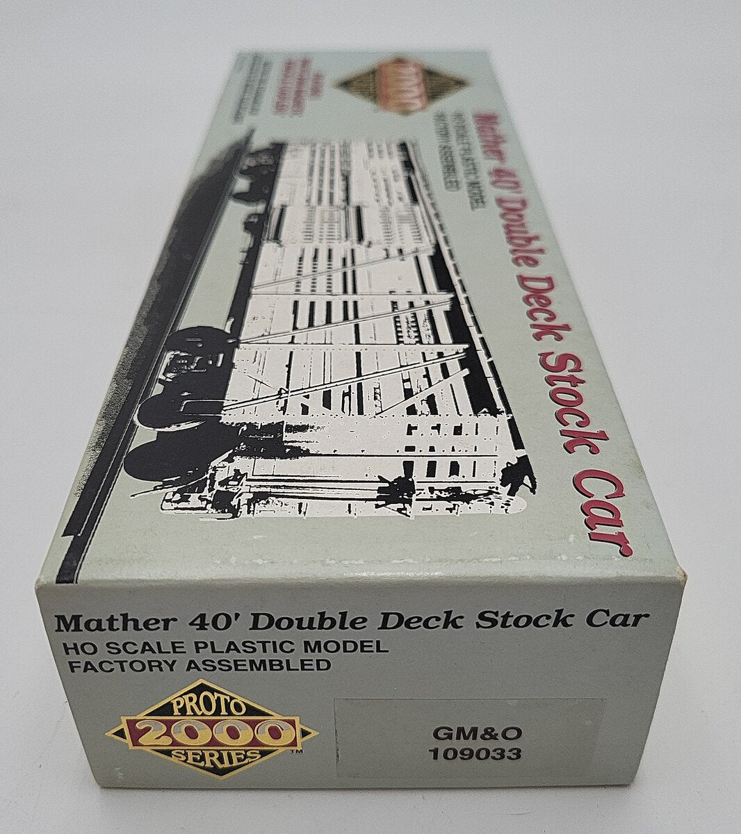 Proto 2000 109033 HO Scale GM&O Mather 40' Double Deck Stock Car LN/Box