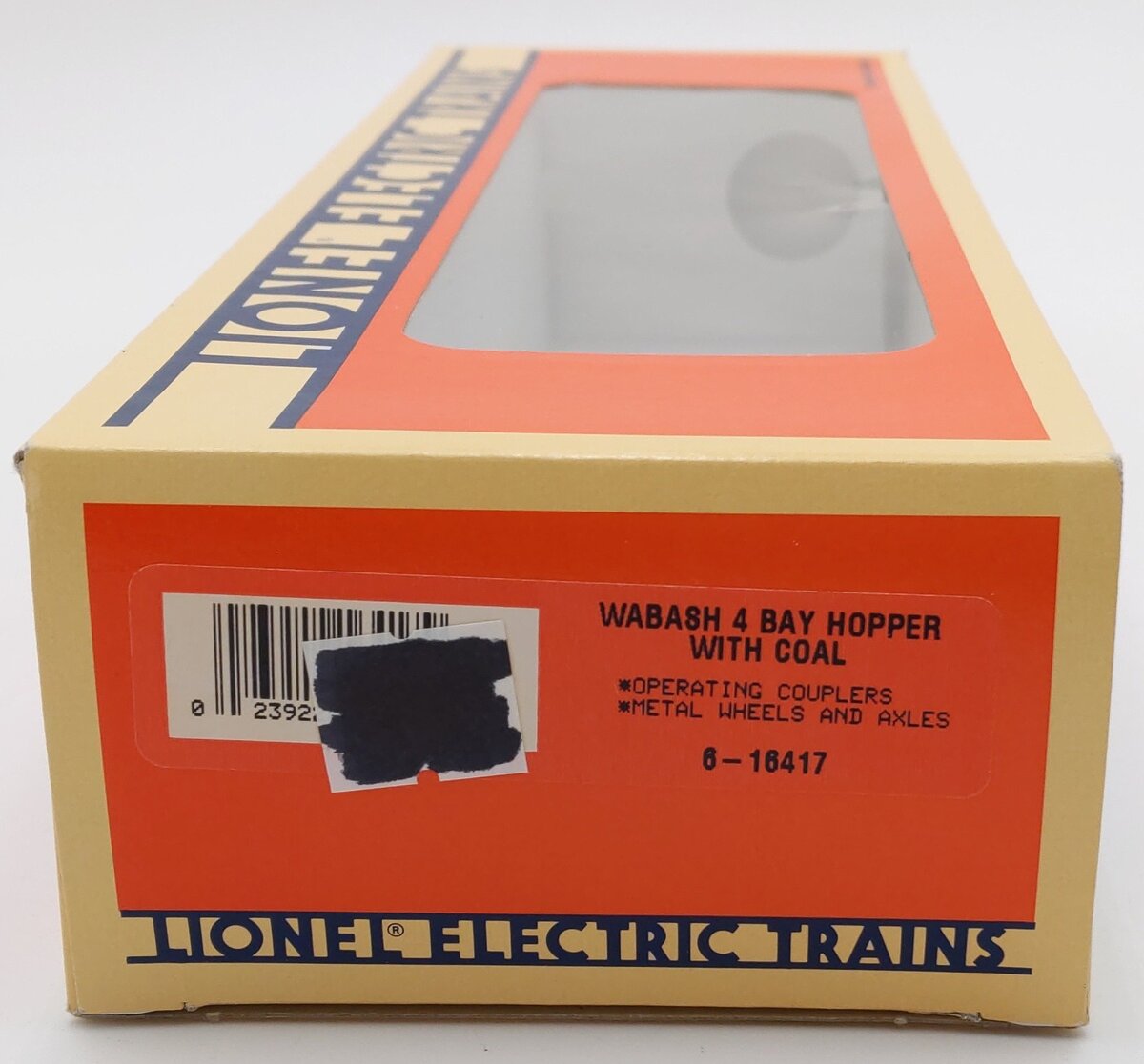 Lionel 6-16417 O Gauge Wabash 4-Bay Covered Hopper with Coal Load EX/Box