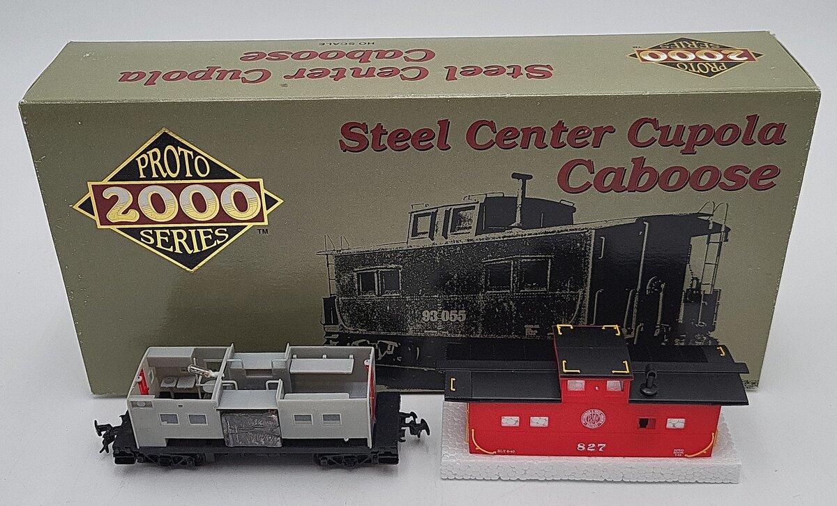 Proto 2000 8235 HO P&WV Virginia Steel Center Cupula Caboose #827 LN/Box