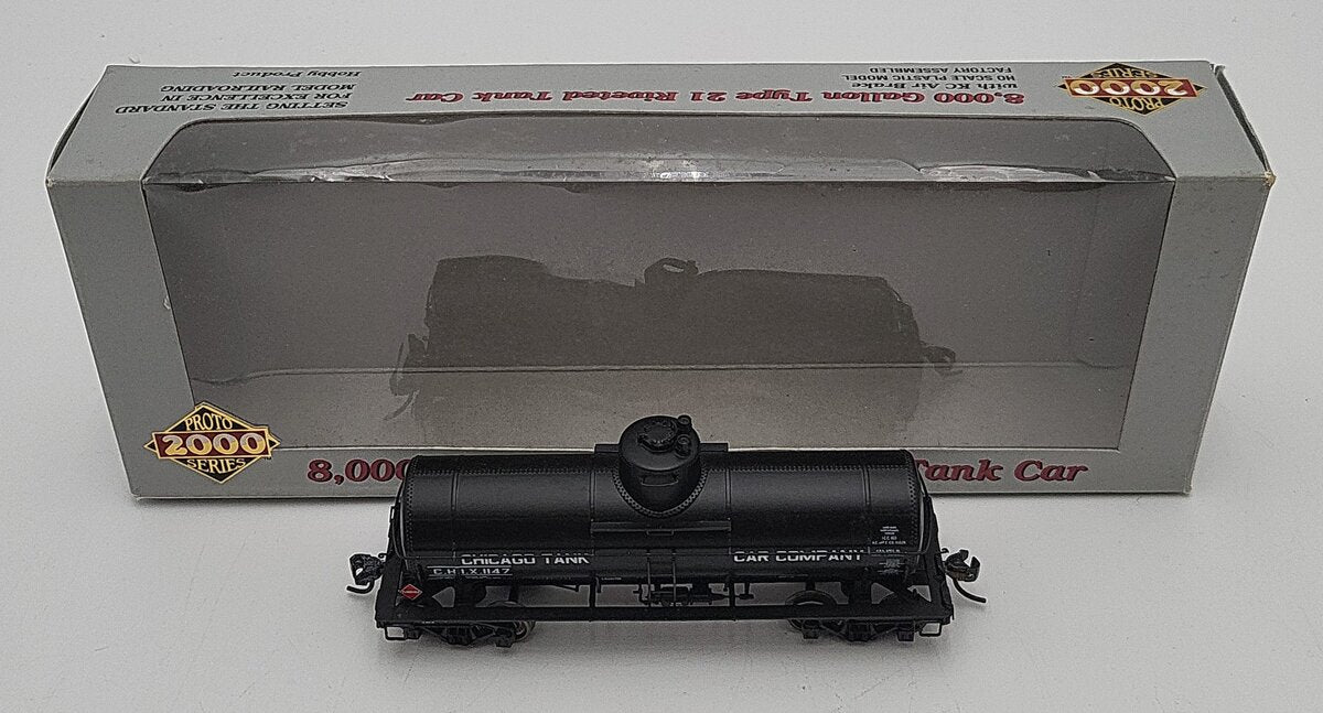 Proto 2000 920-54401 HO Chicago 8000 Gal Type 21Tank Car #1147 EX/Box