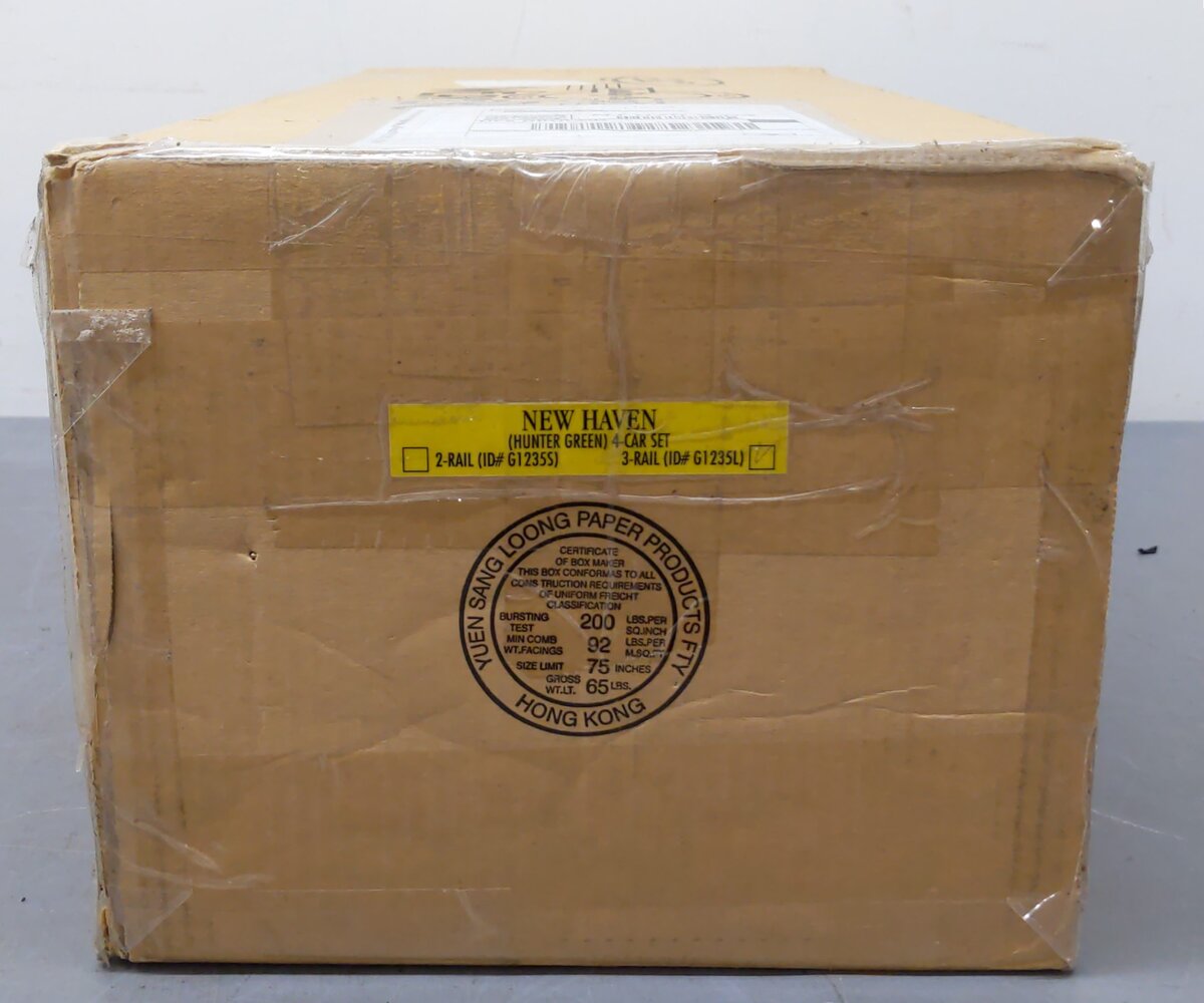 Weaver G1235L O Gauge New Haven 4-Car Passenger Set (3-Rail) EX/Box