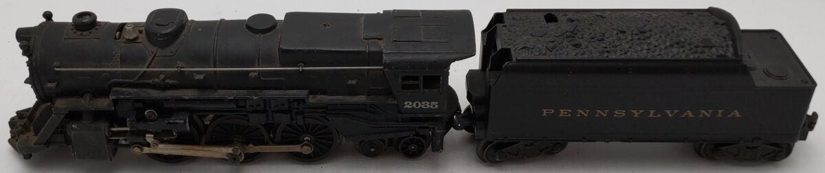 Lionel 2035 Vintage O 2-6-4 Die-Cast Postwar Steam Locomotive with 6466W Tender VG