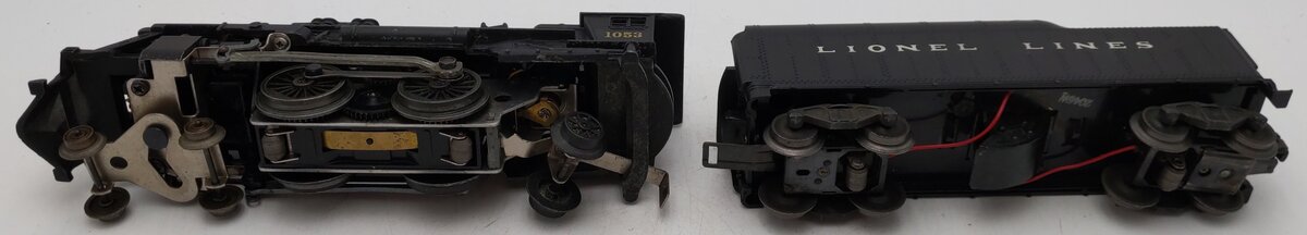 Lionel Vintage 8632 O Gauge 4-4-2 Steam Locomotive #1053 w/ Tender 2046W VG