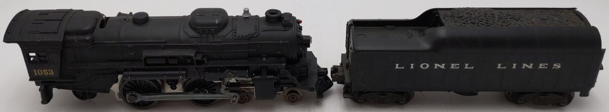 Lionel Vintage 8632 O Gauge 4-4-2 Steam Locomotive #1053 w/ Tender 2046W VG