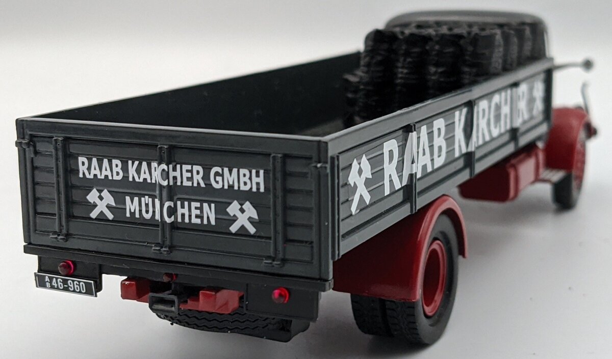 IXO Models 1:43 Mercedes-Benz L-325 Raab Karcher Flatbed Truck LN