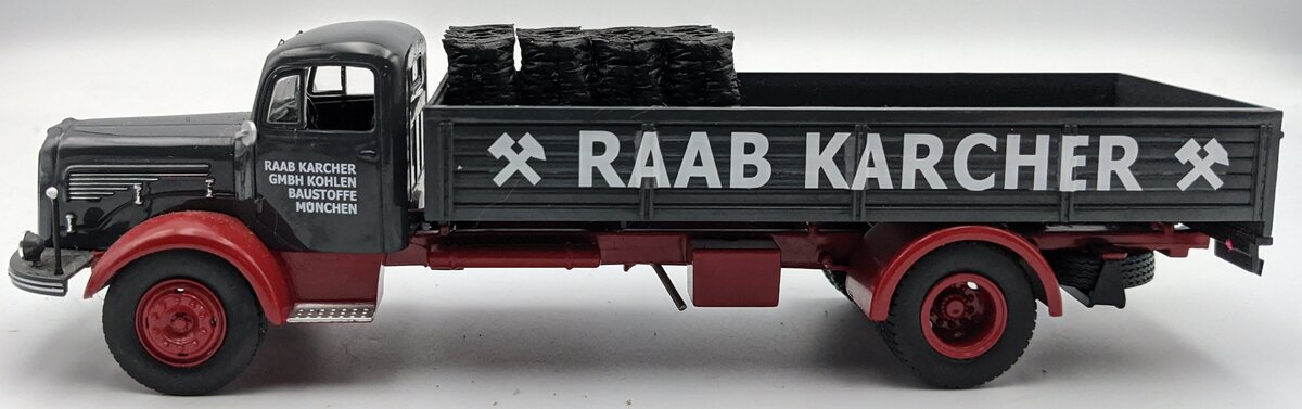 IXO Models 1:43 Mercedes-Benz L-325 Raab Karcher Flatbed Truck LN