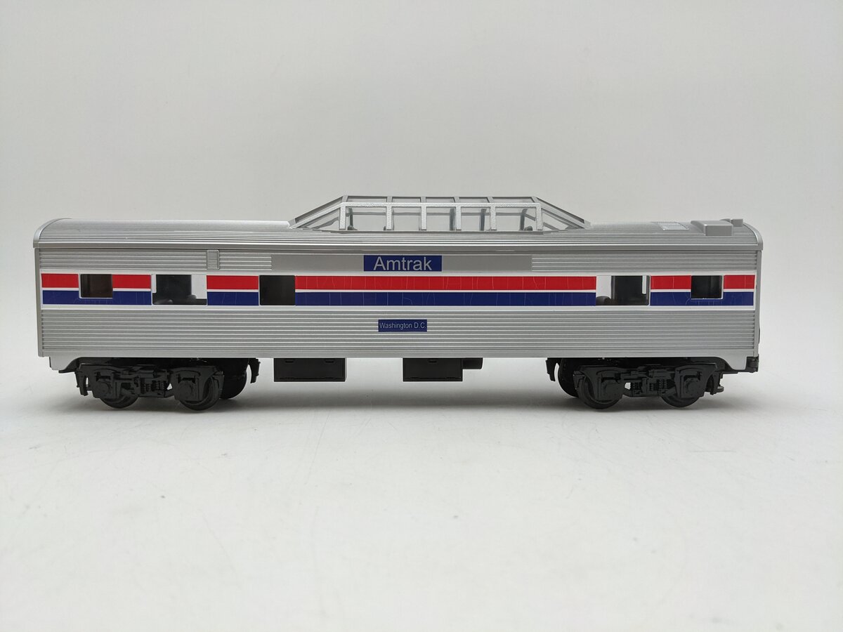 MTH 30-6002 Amtrak "Washington, D.C."  Vista Dome Passenger Car EX/Box