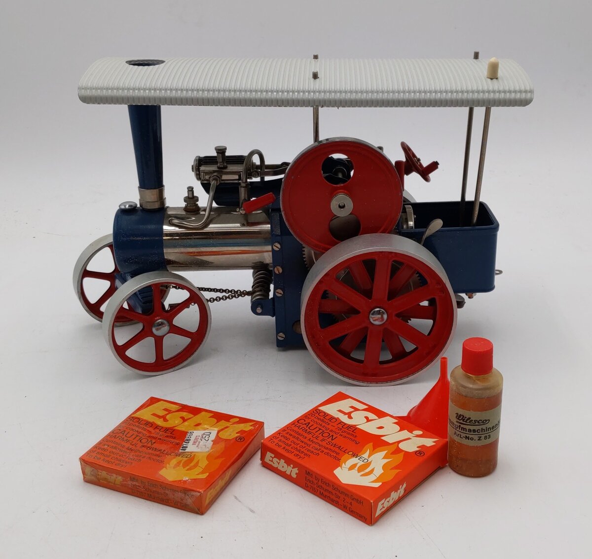 Wilesco D405 Live Steam Roller Traction Engine EX