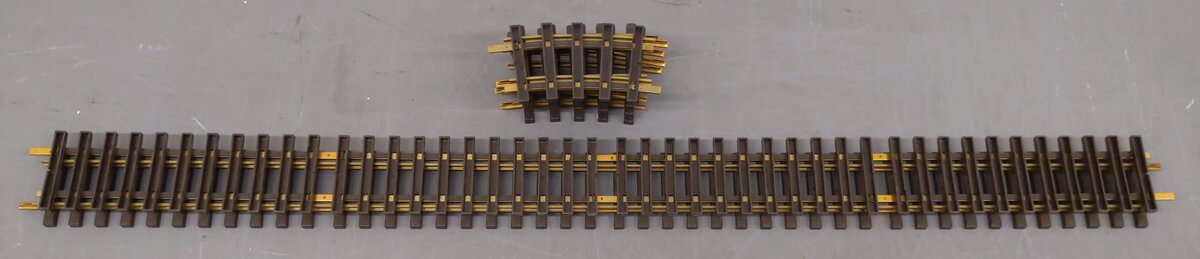 LGB 10610/1102 G Scale Assorted Brass Track-Curved & Straight [8] EX