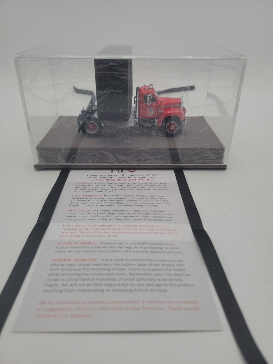 Fire Replicas FR101-ATHS 1:50 Scale 2021ATHS Red Mack B-61 Single Axle Tractor LN/Box