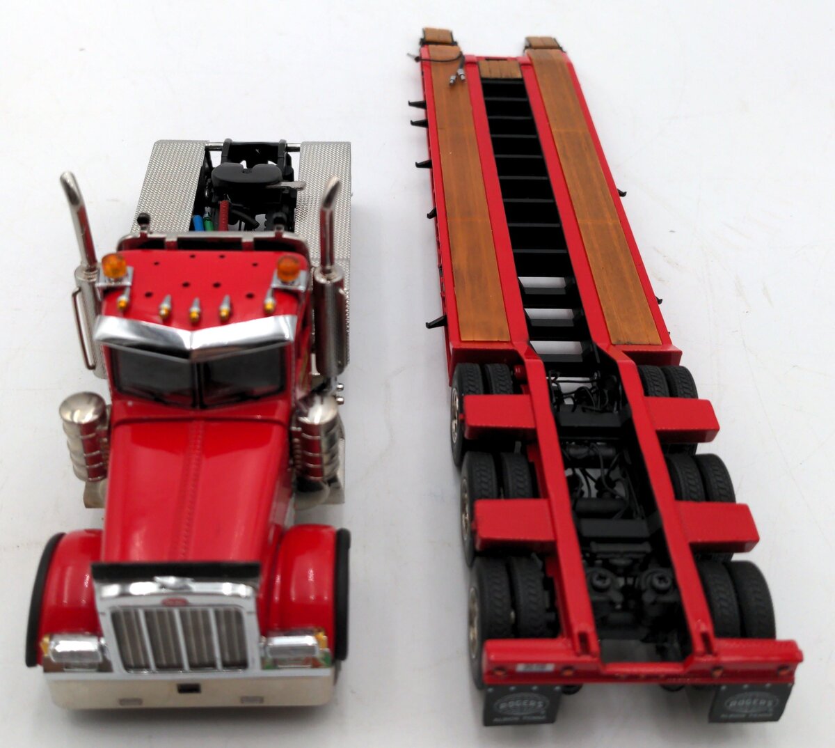 Sword Models DHS0100-ALL 1:50 Diecast Peterbilt 379 Tractor & Rogers Trailer NIB