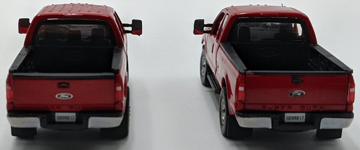 Sword Models SW1300-RC 1:50 Ford F250 Escort Pickup Truck Set Red W/ Chrome/Box