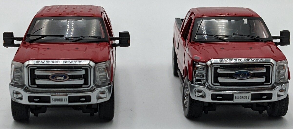 Sword Models SW1300-RC 1:50 Ford F250 Escort Pickup Truck Set Red W/ Chrome/Box