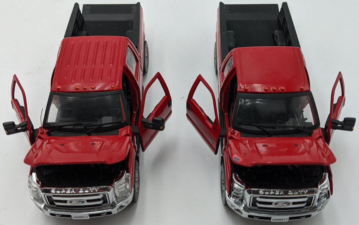 Sword Models SW1300-RC 1:50 Ford F250 Escort Pickup Truck Set Red W/ Chrome/Box
