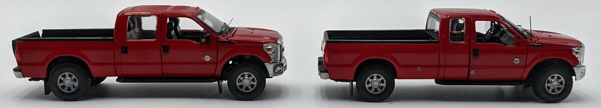 Sword Models SW1300-RC 1:50 Ford F250 Escort Pickup Truck Set Red W/ Chrome/Box