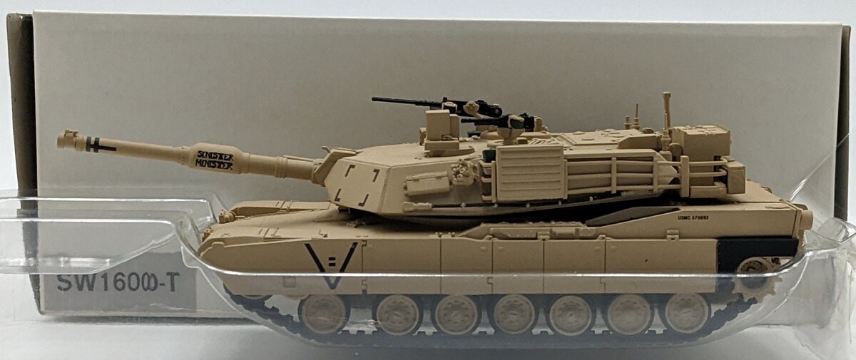 Sword Models 1600-T 1:50 Diecast M1 Abrams Tank Model Desert Tank NIB