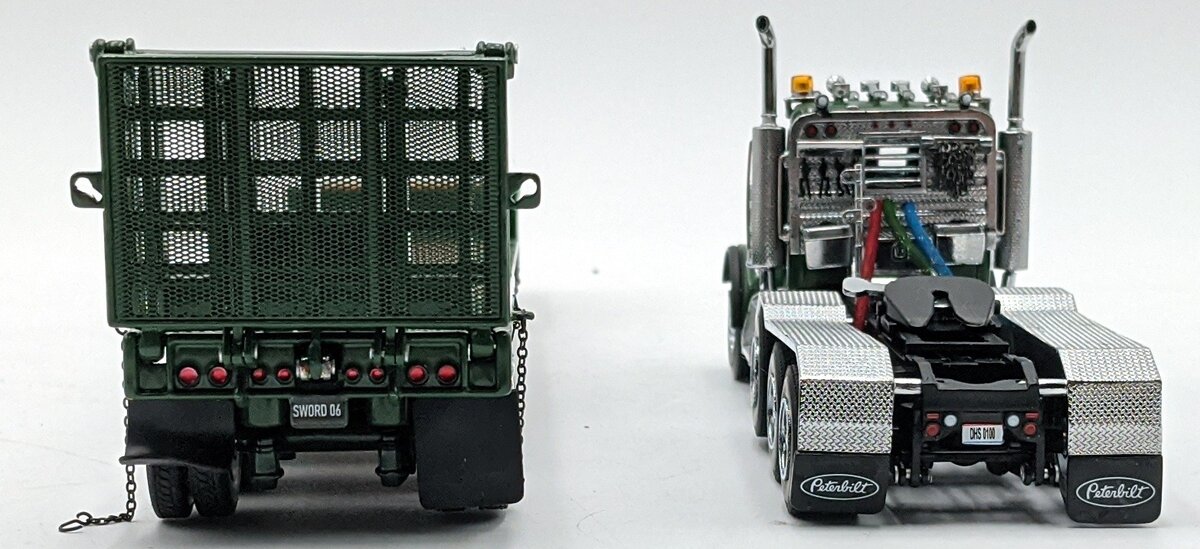 Sword Models SW2027-TES 1:50 Diecast Peterbilt  379 W/Nelson Ramp Trailer Tesar NIB