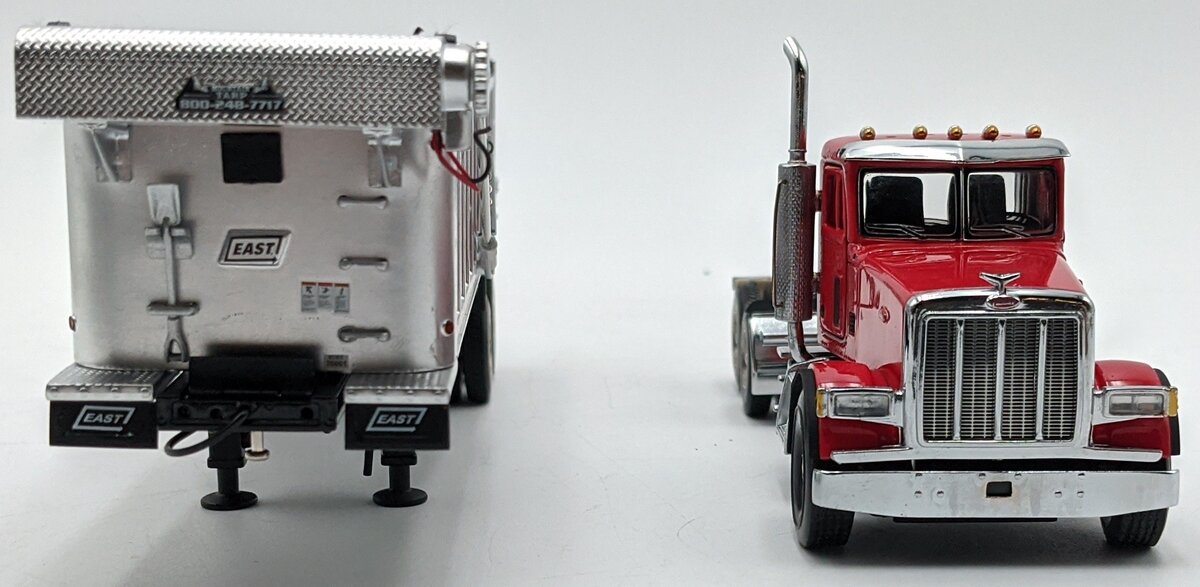 Sword Models SW2044-R 1:50 Diecast Red Peterbilt 357 W/2-Axle East Dump Trailer NIB