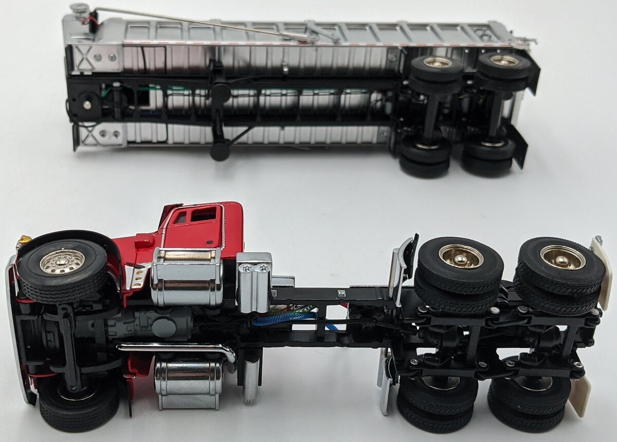 Sword Models SW2044-R 1:50 Diecast Red Peterbilt 357 W/2-Axle East Dump Trailer NIB