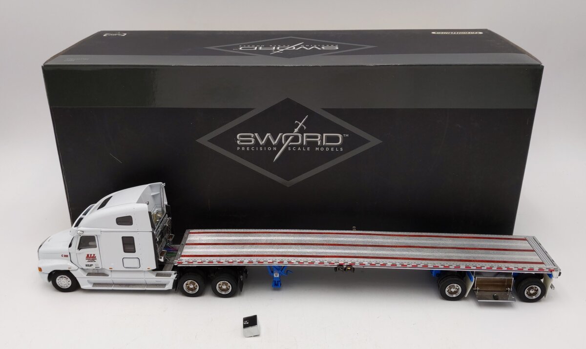 Sword Models SW2059-R 1:50 Diecast Freightliner Century Class S/T w/Flatbed VG/Box
