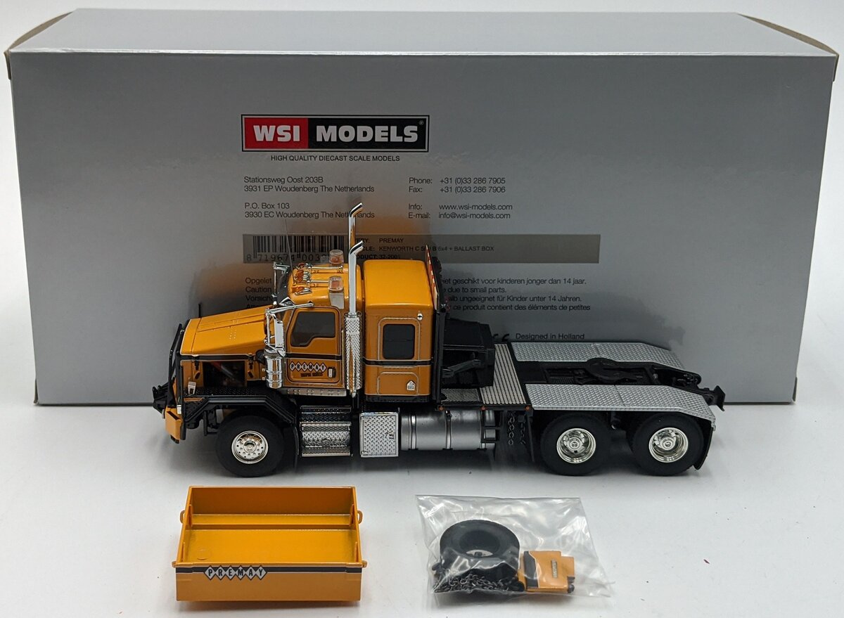 WSI 32-2001 1:50 Diecast Premay Kenworth C500B Heavy Tractor W/Ballast Box NIB