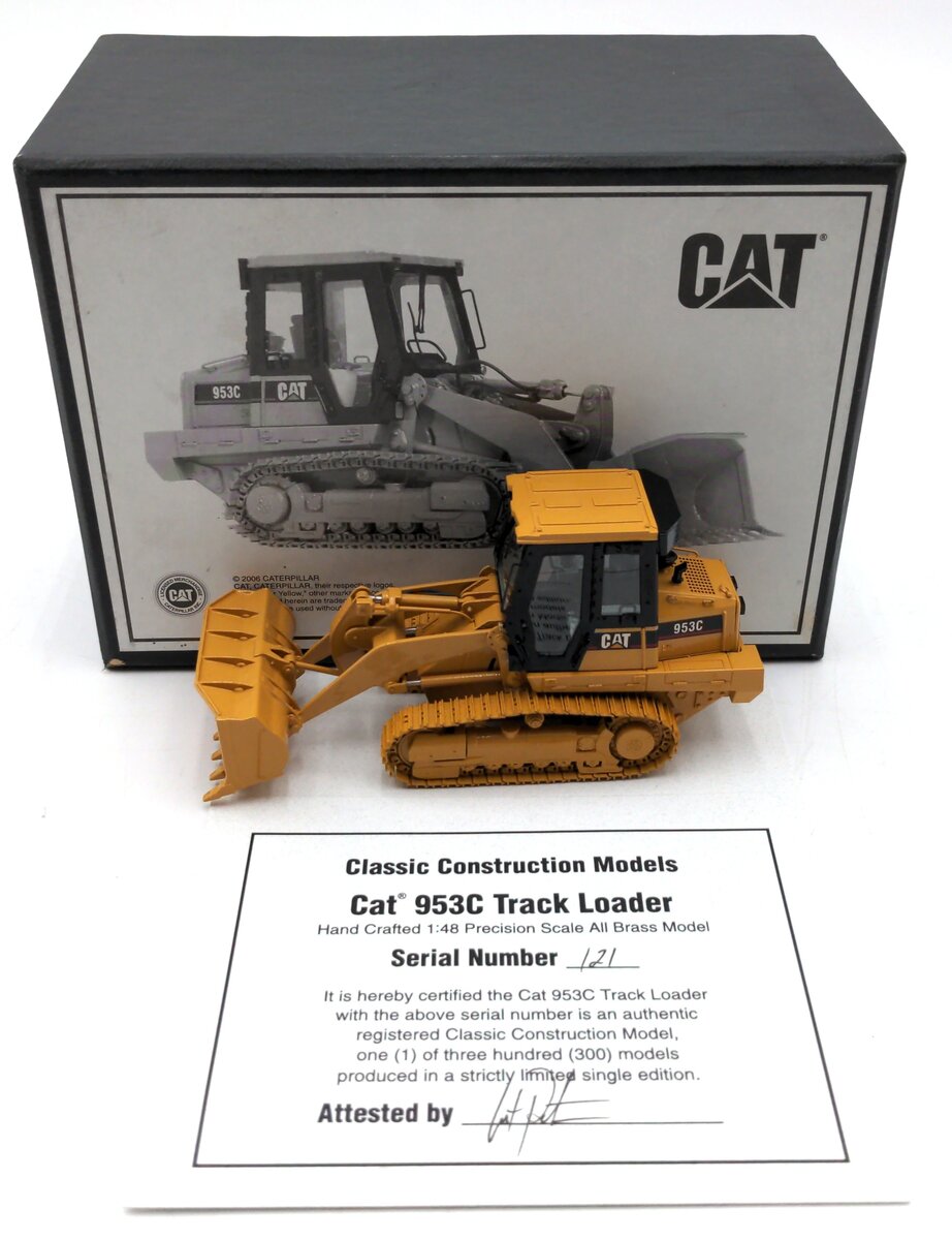 CCM 121 1:48 Scale BRASS CAT 953C Track Loader NIB