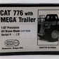 CCM 776 1:87 Scale Diecast Brass CAT 776 W/ MEGA Trailer VG/Box