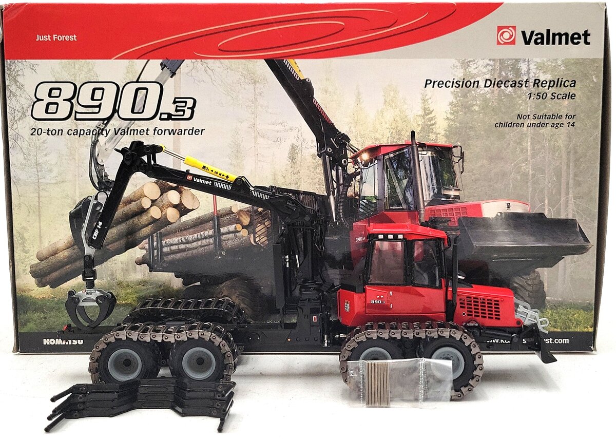 Sword Models SW3007 1:50 Die-Cast Valmet Komatsu 890.3 20-Ton Capacity Forwarder EX/Box