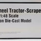 CCM 666 1:48 Scale Diecast Caterpillar Cat Wheel Tractor Scraper NIB