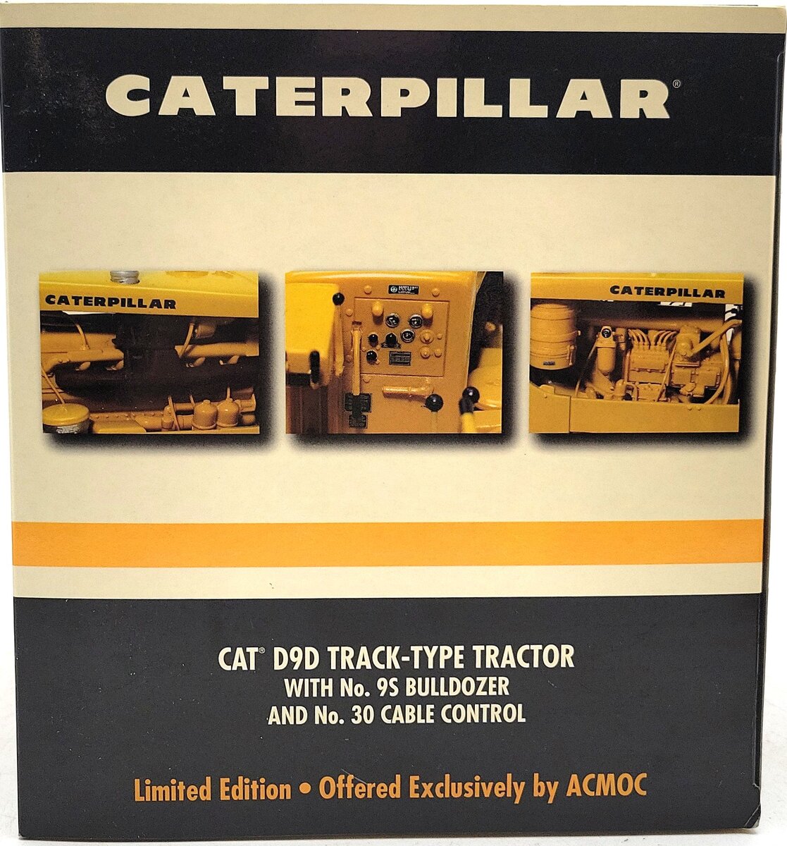 First Gear 49-0123 1:25 Scale CAT D9 Track-Type Tractor Dozer w/ Cable Control EX/Box