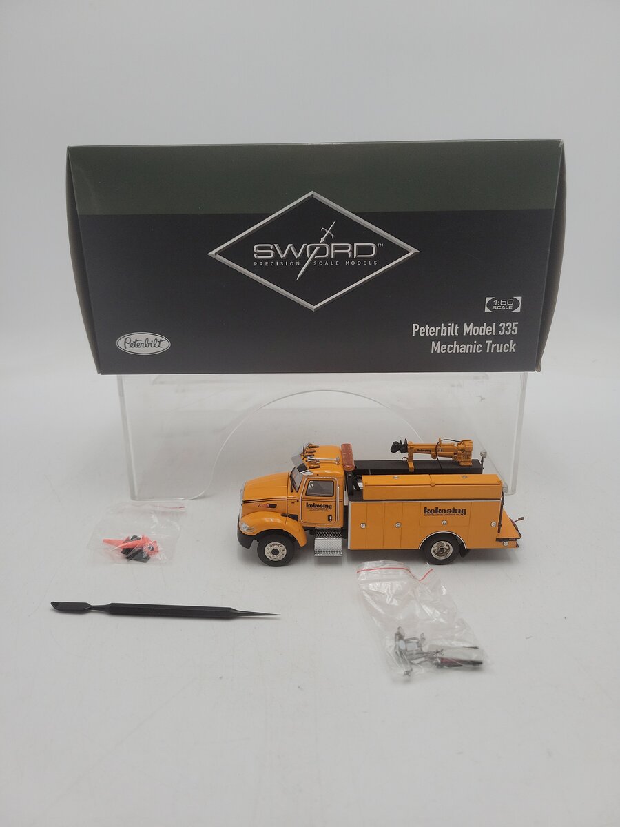 Sword Models SW2045-KO 1:50 Scale Kokosing Peterbilt 335 Mechanic Service Truck EX/Box