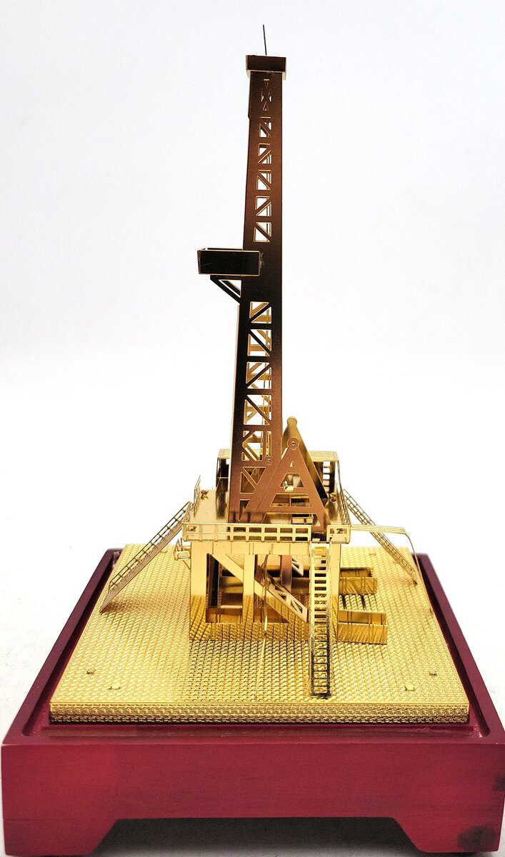 Tang Dynasty Copper Oilfield Oil Well Derrick Drill Rig LN/Box