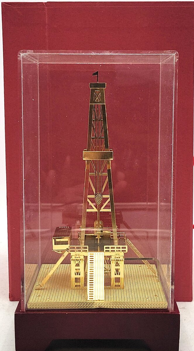 Tang Dynasty Copper Oilfield Oil Well Derrick Drill Rig LN/Box