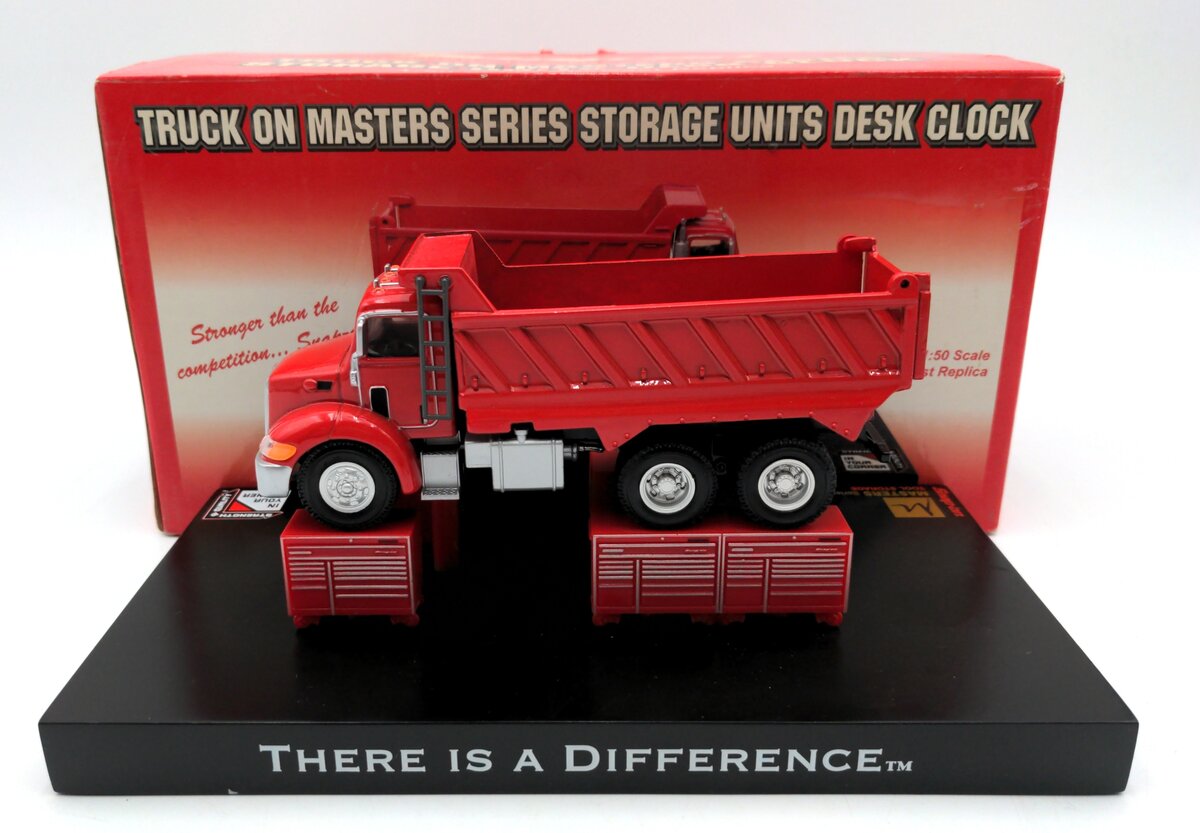 Crown Premiums 2007 1:50 Diecast Truck on Masters Series Storage Unit Desk Clock NIB