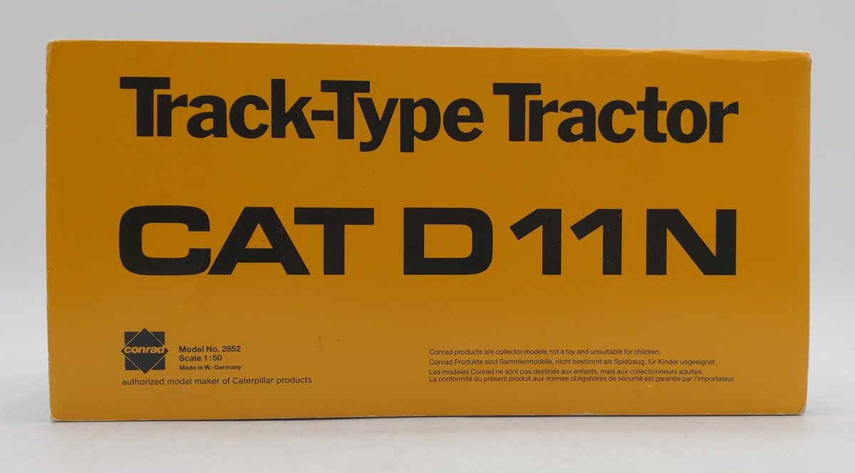Conrad 2852 1:50 Scale Die-Cast Caterpillar D11N Track-Type Tractor EX/Box