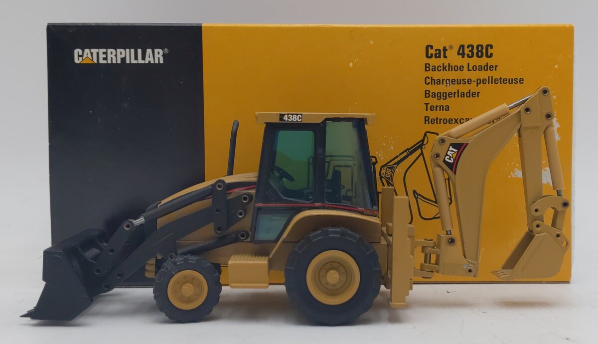 NZG 430 1:50 Caterpillar 438C Backhoe Loader EX/Box