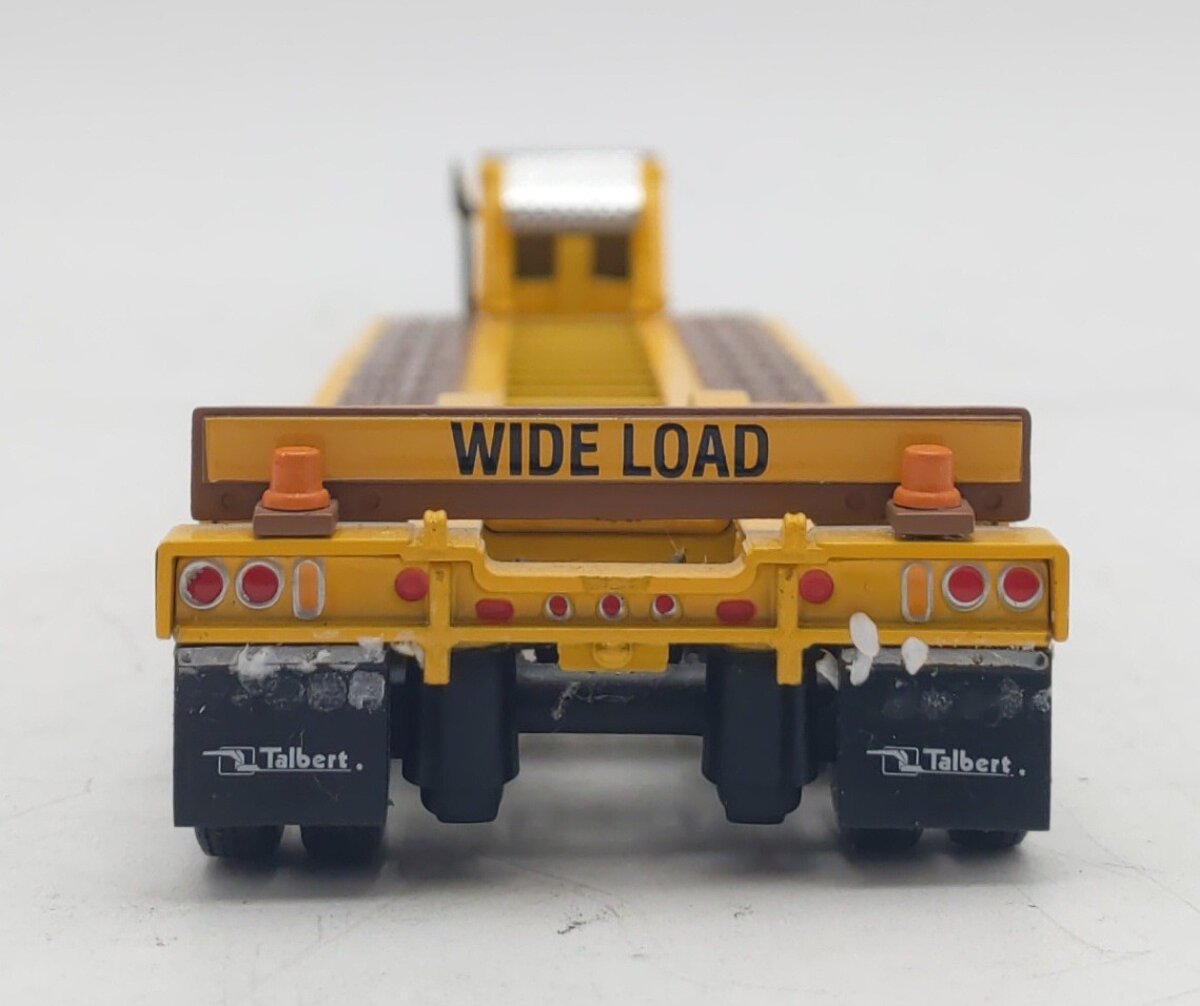First Gear 1:50 Yellow Talbert Tri-Axle Lowboy Trailer EX