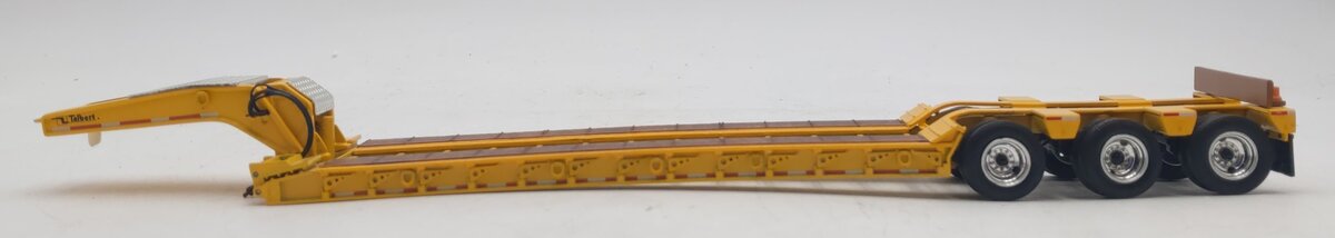 First Gear 1:50 Yellow Talbert Tri-Axle Lowboy Trailer EX