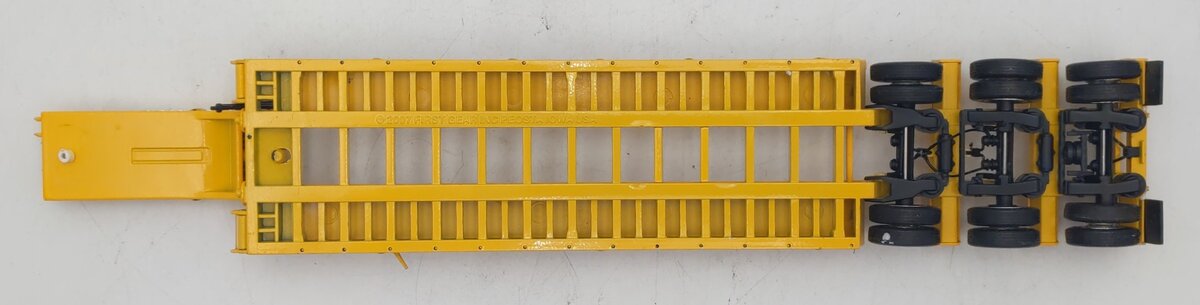 First Gear 1:50 Yellow Talbert Tri-Axle Lowboy Trailer EX