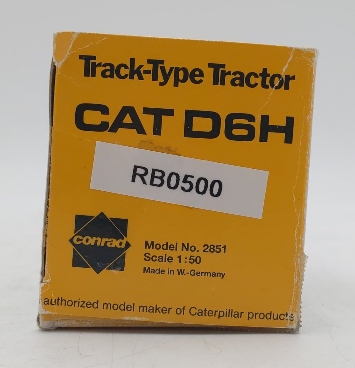 Conrad 2851 1:50 Scale Diecast Caterpillar D6H Track-Type Tractor With Ripper EX/Box